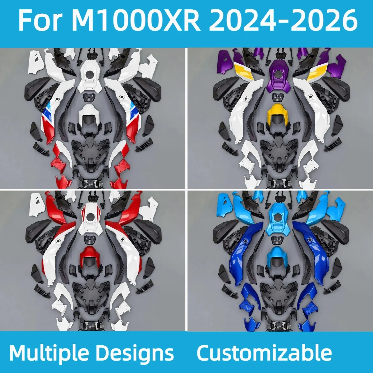 Fit Fairing Kit for BMW M 1000XR 2024 2025 2026 Motorcycle Aftermarket Injection Fairings M1000XR 24 25 26
Fit Fairing Kit for BMW M 1000XR 2024 2025 2026 Motorcycle Aftermarket Injection Fairings M1000XR 24 25 26