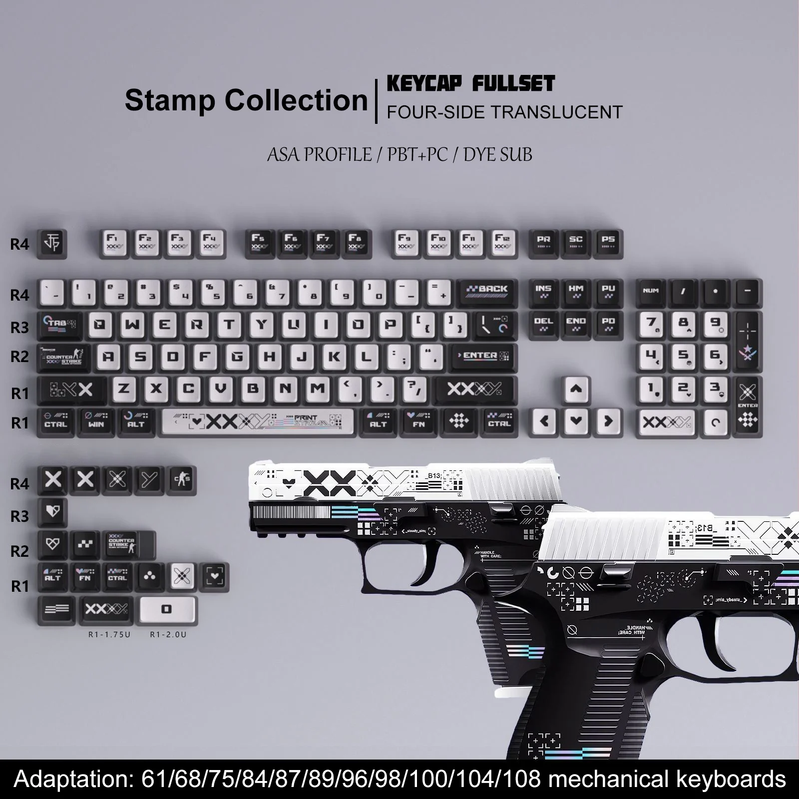 122 Keys Pudding Translucent Keycaps DYE-Sub Custom PBT Keycap ASA Profile PC Keycaps for Cherry Gateron MX Switches Keyboards
122 Keys Pudding Translucent Keycaps DYE-Sub Custom PBT Keycap ASA Profile PC Keycaps for Cherry Gateron MX Switches Keyboards
