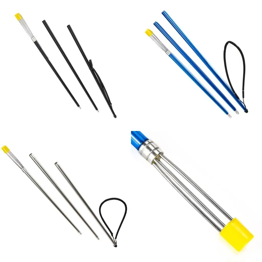 31BE Collapsible 3 Section Fishing Spear 210cm Long 5 Barbs Includes Safety Cap and Security Rope Aluminum
31BE Collapsible 3 Section Fishing Spear 210cm Long 5 Barbs Includes Safety Cap and Security Rope Aluminum
