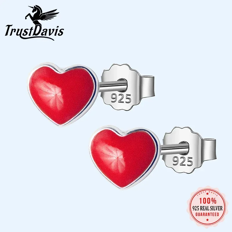 Trusta 100% 925 Sterling Silver Women Jewelry Tiny Red Love Footprints 5mmX6mm Stud Earrings For Daughter Girls Teens Lady DS122
Trusta 100% 925 Sterling Silver Women Jewelry Tiny Red Love Footprints 5mmX6mm Stud Earrings For Daughter Girls Teens Lady DS122