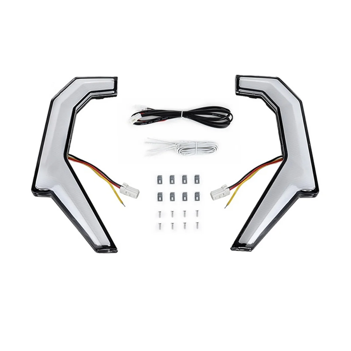 Front Fang Accent Lights Kit, Signature Light with LED Turn Signal for Polaris RZR XP 4 1000/RZR 900 XC 900S Accessories
Front Fang Accent Lights Kit, Signature Light with LED Turn Signal for Polaris RZR XP 4 1000/RZR 900 XC 900S Accessories