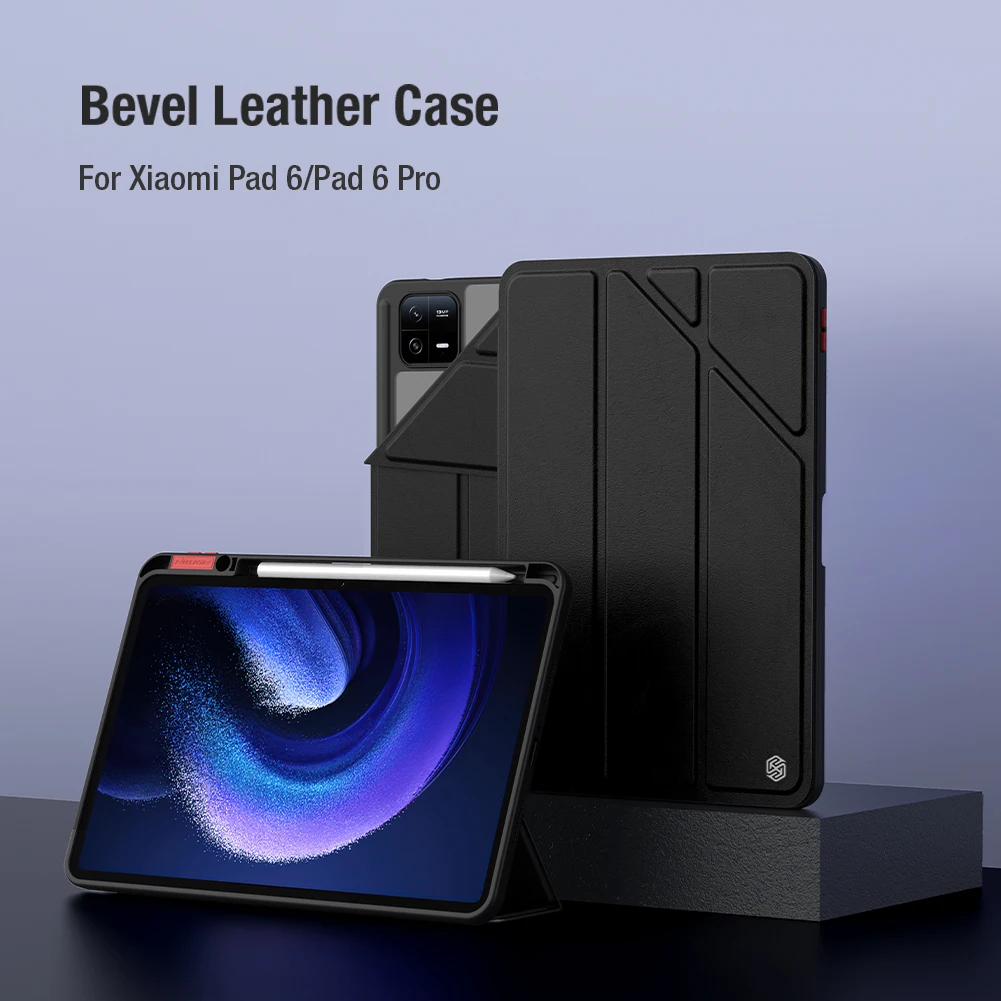 Nillkin Bevel Leather Case For Xiaomi Pad 6 / Pro 11inch TPU+PC Transparent Back Auto-Wake/Sleep Folding Kickstand Pencil Holder
Nillkin Bevel Leather Case For Xiaomi Pad 6 / Pro 11inch TPU+PC Transparent Back Auto-Wake/Sleep Folding Kickstand Pencil Holder