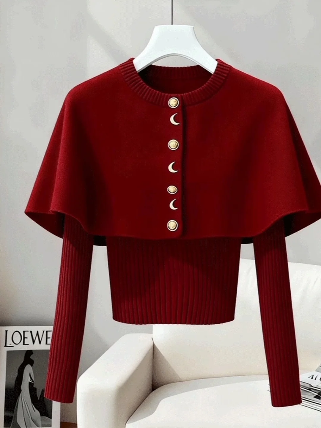 Red Short Knitted Sweater Women's Spring Autumn 2026 New Style Casual Fit Casual Feel Warm Unique Design Fashionable Top
Red Short Knitted Sweater Women's Spring Autumn 2026 New Style Casual Fit Casual Feel Warm Unique Design Fashionable Top