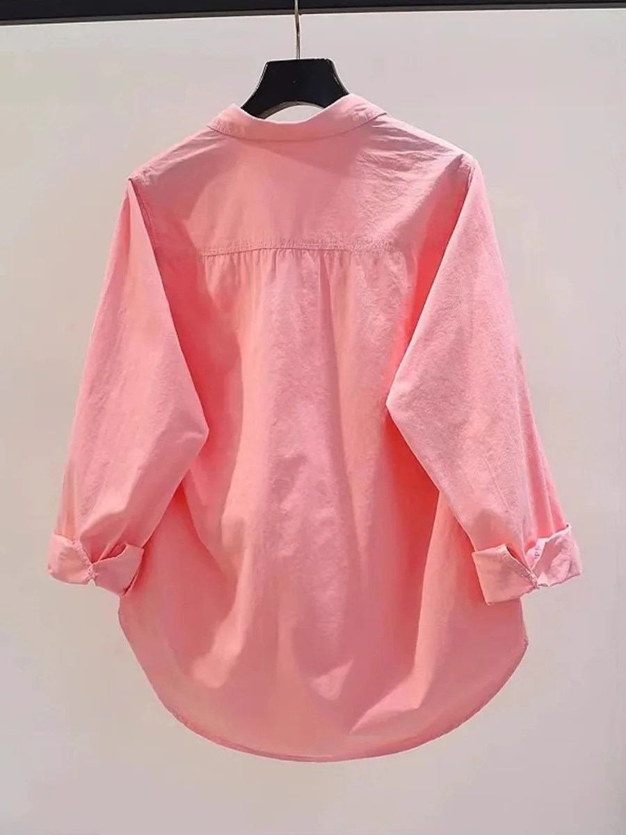Candy Colored Cotton Shirt Women's Summer Loose Front Short Back Long Sun Protection Open Cardigan Top Korean Style Long Slee...
Candy Colored Cotton Shirt Women's Summer Loose Front Short Back Long Sun Protection Open Cardigan Top Korean Style Long Slee...