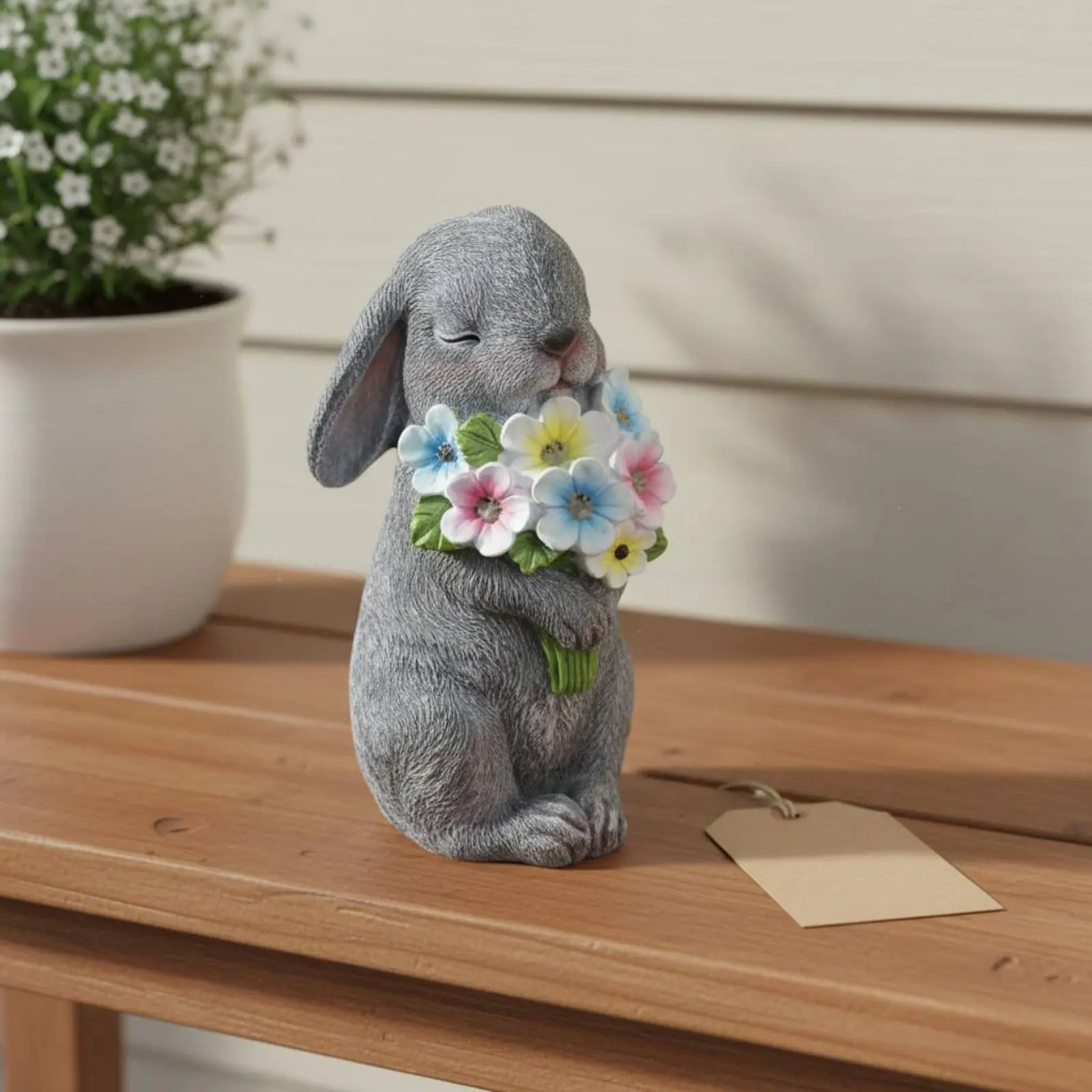 Hare Solar Lamp Pastoral Design Solar Powered Hare Figurine Lagomorph Garden Lamp Statue Warm Enchanting Light for Balcony
Hare Solar Lamp Pastoral Design Solar Powered Hare Figurine Lagomorph Garden Lamp Statue Warm Enchanting Light for Balcony