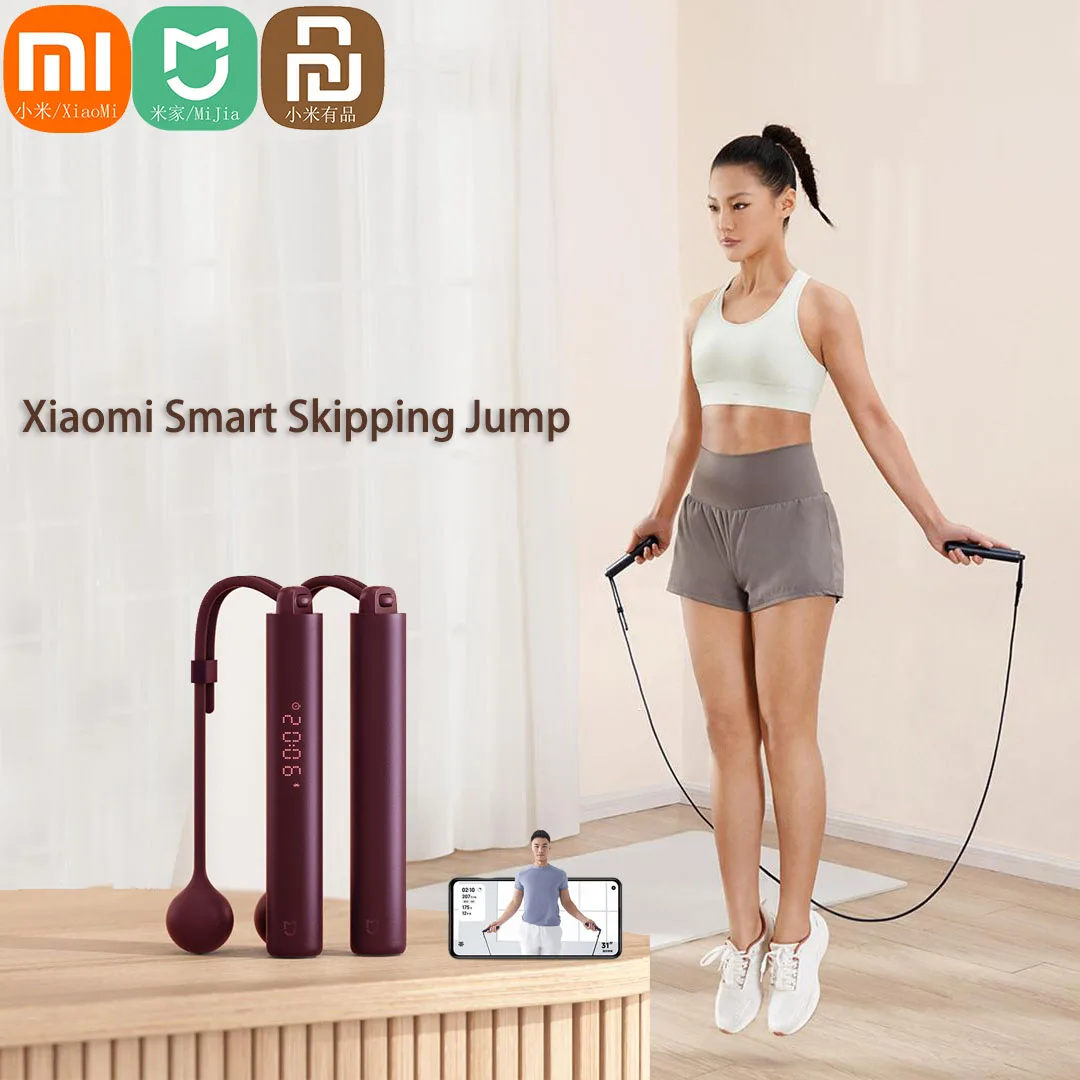 Умная скакалка Xiaomi Mijia, цифровой счетчик Mi Fit, управление через приложение, расчет калорий, скакалка, фитнес-спортивное оборудование
Умная скакалка Xiaomi Mijia, цифровой счетчик Mi Fit, управление через приложение, расчет калорий, скакалка, фитнес-спортивное оборудование