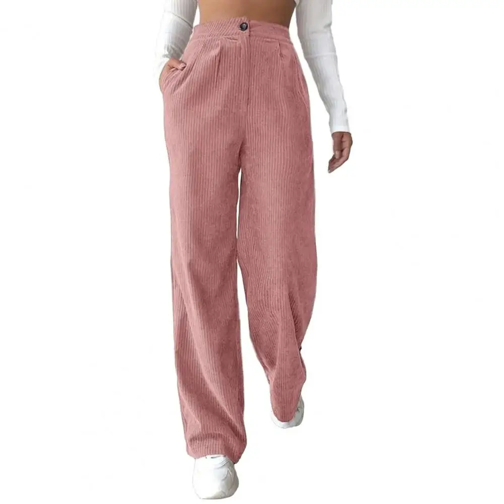 Women Long Pants High Waist Pockets Wide Leg Button Zipper Fly Trousers pantalones hombre
Women Long Pants High Waist Pockets Wide Leg Button Zipper Fly Trousers pantalones hombre