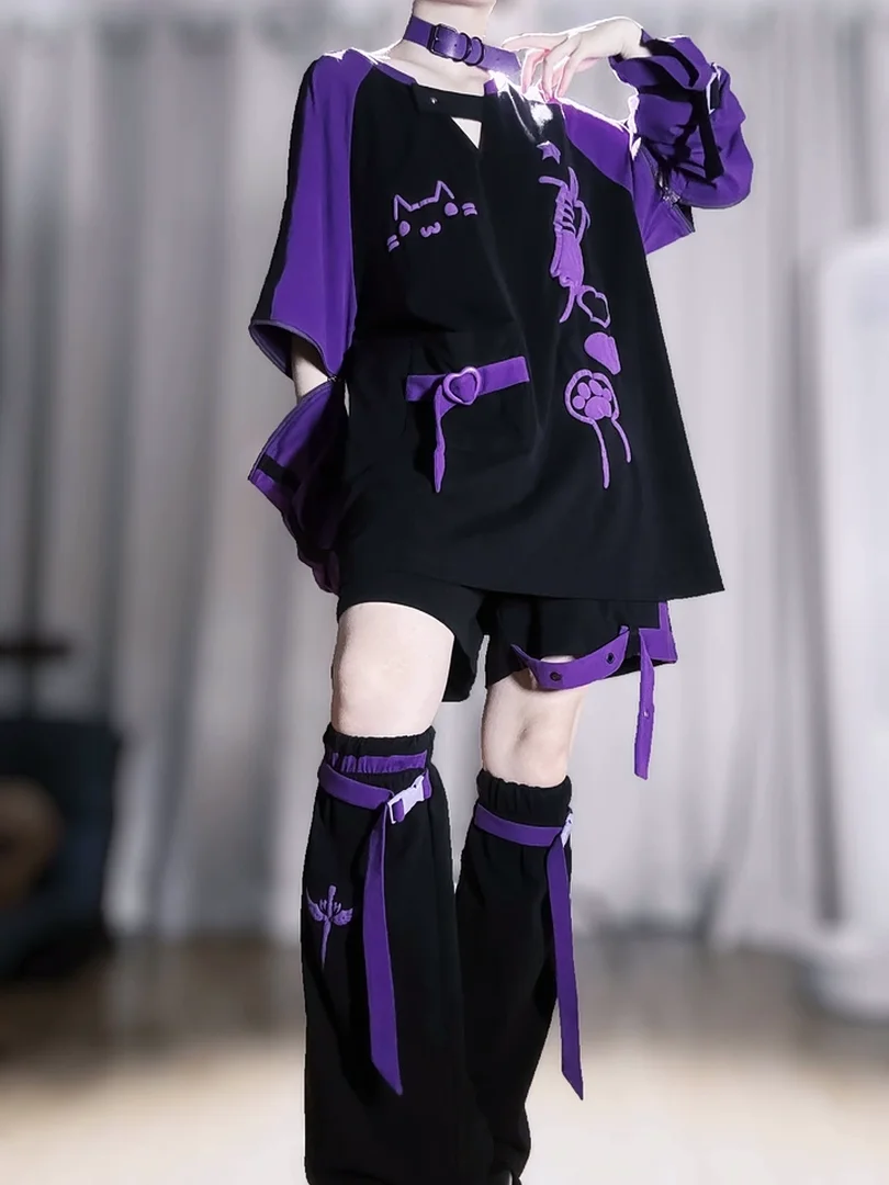 Harajuku Y2k Oversize Tshirt Trench Men Women Solid Japanese Vintage Casual High Street Tops and Leg Cover Costume Set Cosplay
Harajuku Y2k Oversize Tshirt Trench Men Women Solid Japanese Vintage Casual High Street Tops and Leg Cover Costume Set Cosplay