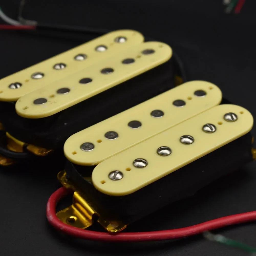 Alnico V Double Coil Humbucker Electric Guitar Pickup Alnico 5 Neck Bridge Pickup for LP Guitar Parts Replacement
Alnico V Double Coil Humbucker Electric Guitar Pickup Alnico 5 Neck Bridge Pickup for LP Guitar Parts Replacement