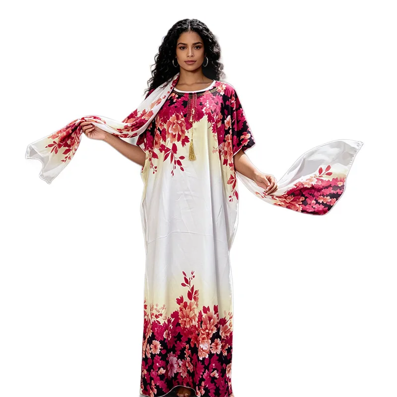 Plus Size Dashiki African Dresses for Women Summer Fashion Short Sleeve O-neck Printing Long Maxi Dress Kaftan Muslim Abaya
Plus Size Dashiki African Dresses for Women Summer Fashion Short Sleeve O-neck Printing Long Maxi Dress Kaftan Muslim Abaya