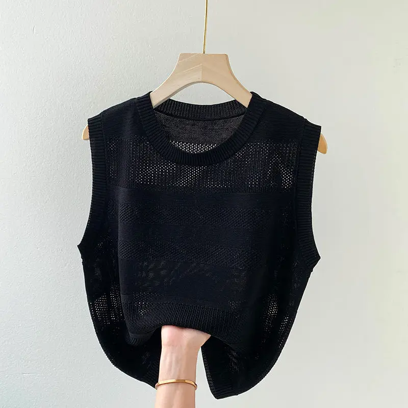 Summer Korea Knitted Vests Top Women Fashion Sleeveless Vest Solid Color Fitness Tank Top Seamless Streetwear Base Tee Tops S959
Summer Korea Knitted Vests Top Women Fashion Sleeveless Vest Solid Color Fitness Tank Top Seamless Streetwear Base Tee Tops S959