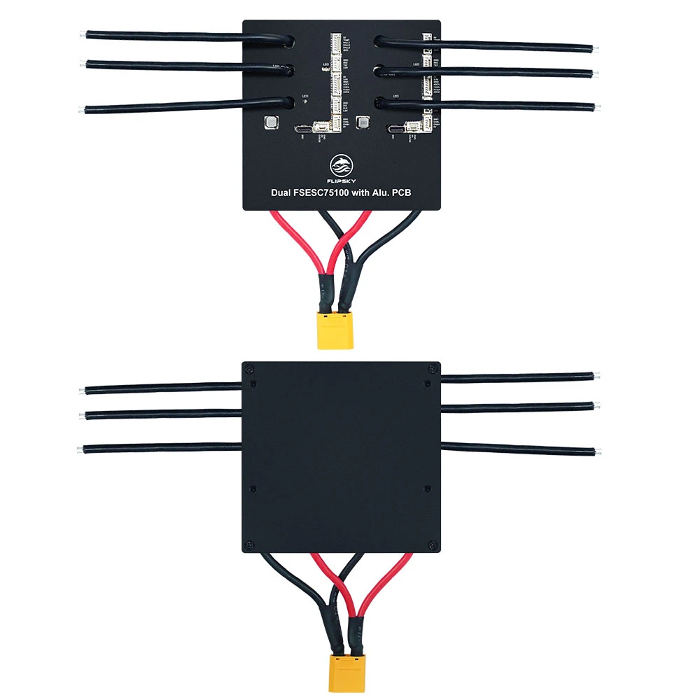 Flipsky Dual 75100 Aluminum PCB VESC Dual ESC High Power Speed Controller for Electric Skateboard Scooter Ebike
Flipsky Dual 75100 Aluminum PCB VESC Dual ESC High Power Speed Controller for Electric Skateboard Scooter Ebike