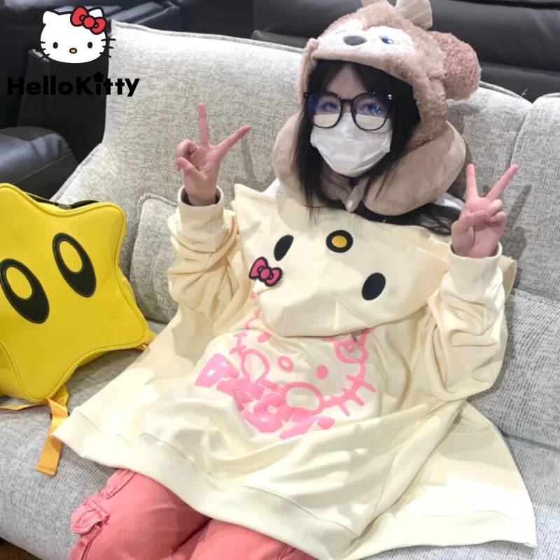 Sanrio Hello Kitty Cute Zippered Hooded Top Y2k Women Cartoon Anime Printing Spring Thin Hoodies Korean Style Fashion Clothes
Sanrio Hello Kitty Cute Zippered Hooded Top Y2k Women Cartoon Anime Printing Spring Thin Hoodies Korean Style Fashion Clothes