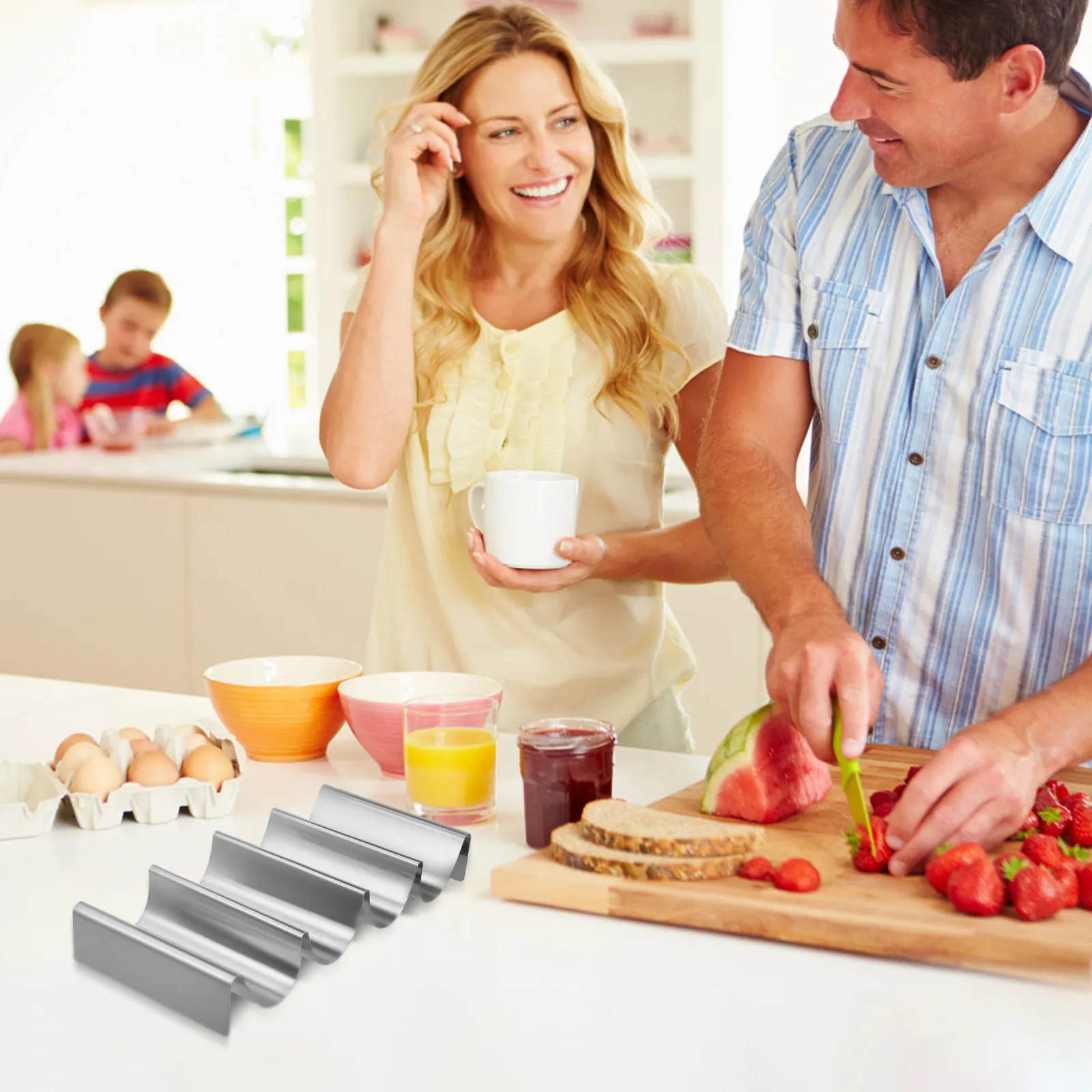 Stainless Steel Taco Holder Stable Multi-Slot Metal Taco Stand Pancake Holder for Home Party Serving Metal Pancake Stand
Stainless Steel Taco Holder Stable Multi-Slot Metal Taco Stand Pancake Holder for Home Party Serving Metal Pancake Stand