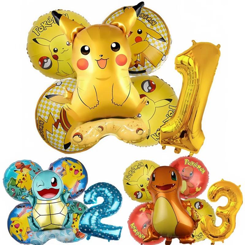 Pocket Monster Charmander bulbaTheme Gold Blue Number Balloon Set Foil Children First Birthday Party Decor Baby Shower Supplies
Pocket Monster Charmander bulbaTheme Gold Blue Number Balloon Set Foil Children First Birthday Party Decor Baby Shower Supplies