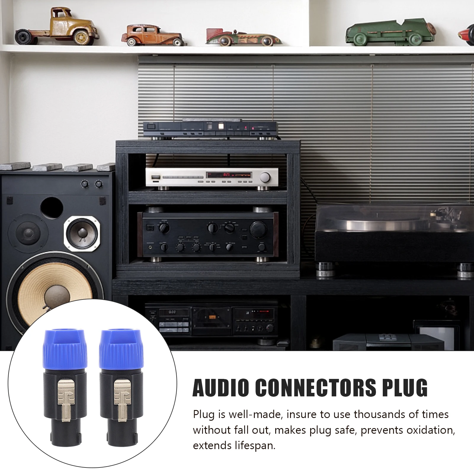 2pcs Speaker Banana Plugs Connector Wire Pin Car Audio Speakers Durable Low Flow Conductivity Steady Safe
2pcs Speaker Banana Plugs Connector Wire Pin Car Audio Speakers Durable Low Flow Conductivity Steady Safe