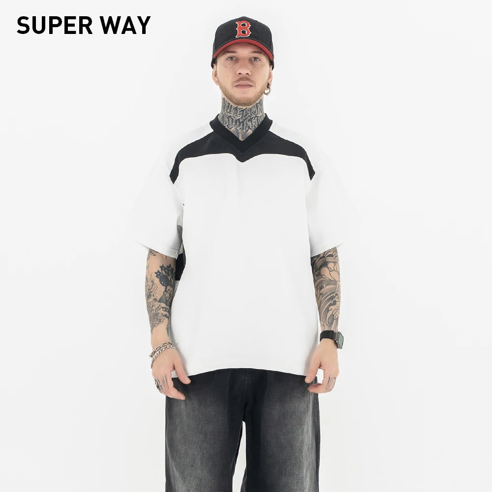 Superway Original Design Vintage Cotton T-Shirt Unisex Casual Short Sleeves Tee Oversized High Street American V-Neck Men Tops
Superway Original Design Vintage Cotton T-Shirt Unisex Casual Short Sleeves Tee Oversized High Street American V-Neck Men Tops