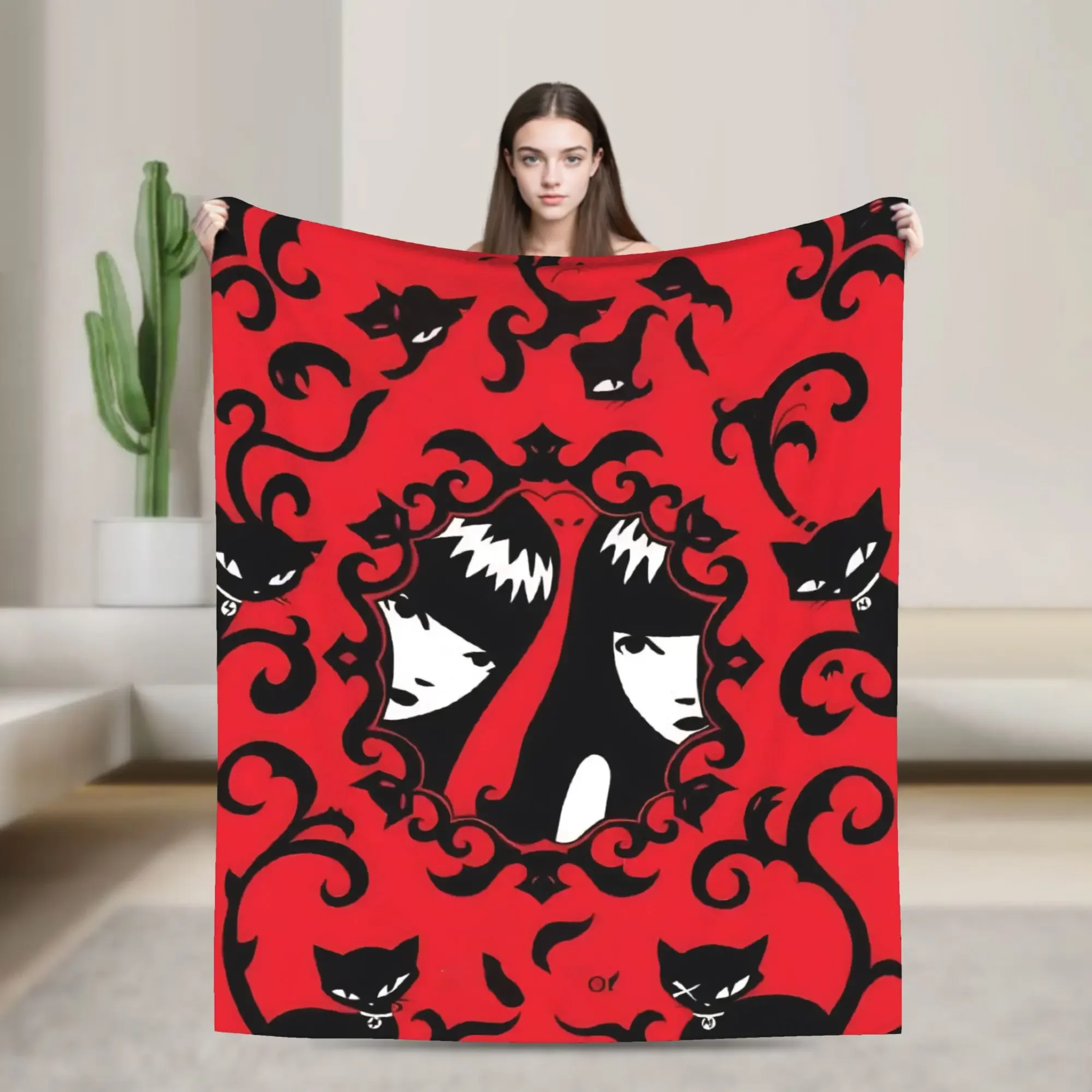 E-Emily the Strange Funny Printing Wool Blankets Creative Throw Blankets for Sofa Bedding Lounge 200x150cm Bedspreads,
E-Emily the Strange Funny Printing Wool Blankets Creative Throw Blankets for Sofa Bedding Lounge 200x150cm Bedspreads,