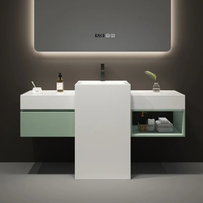 Modern Light Luxury Column Type Washbasin Stone Plate Integrated Bathroom Cabinet Combination Floor Washstand Hotel Oak
Modern Light Luxury Column Type Washbasin Stone Plate Integrated Bathroom Cabinet Combination Floor Washstand Hotel Oak