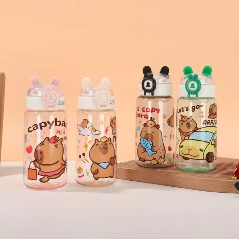 Портативная 500 мл бутылка для воды с капибарой, прозрачная бутылка для питья с рисунком капибары, большая емкость, милая соломенная чашка, летняя
Портативная 500 мл бутылка для воды с капибарой, прозрачная бутылка для питья с рисунком капибары, большая емкость, милая соломенная чашка, летняя