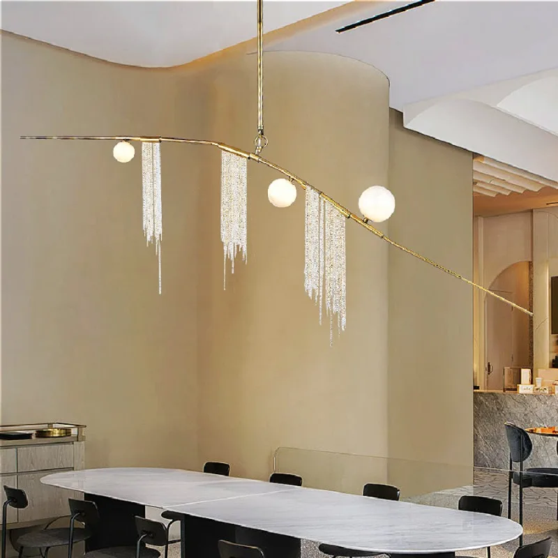 Pendant lamp luxury modern LED restaurant bedroom bar glass ball pendant lamp Nordic design club front desk decorative lamp
Pendant lamp luxury modern LED restaurant bedroom bar glass ball pendant lamp Nordic design club front desk decorative lamp