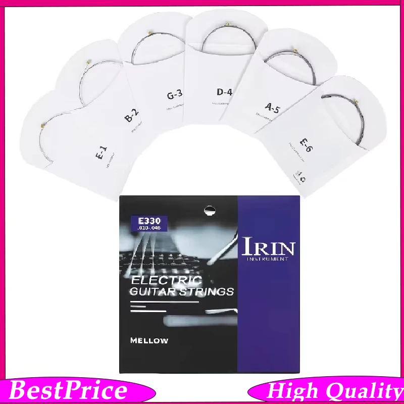 IRIN E330 Electric Guitar String Imported Hexagonal Alloy+Nickel Steel Wrapped Gold String Accessories
IRIN E330 Electric Guitar String Imported Hexagonal Alloy+Nickel Steel Wrapped Gold String Accessories