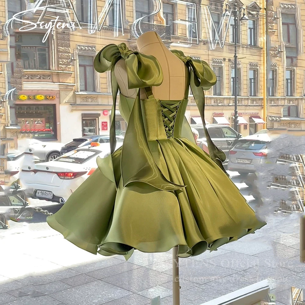 SSYTENS Sexy Mini Green Evening Dresses Women Elegant Birthday Party Gowns A Line Customized Short Prom Dress Vestidos De Fiesta
SSYTENS Sexy Mini Green Evening Dresses Women Elegant Birthday Party Gowns A Line Customized Short Prom Dress Vestidos De Fiesta