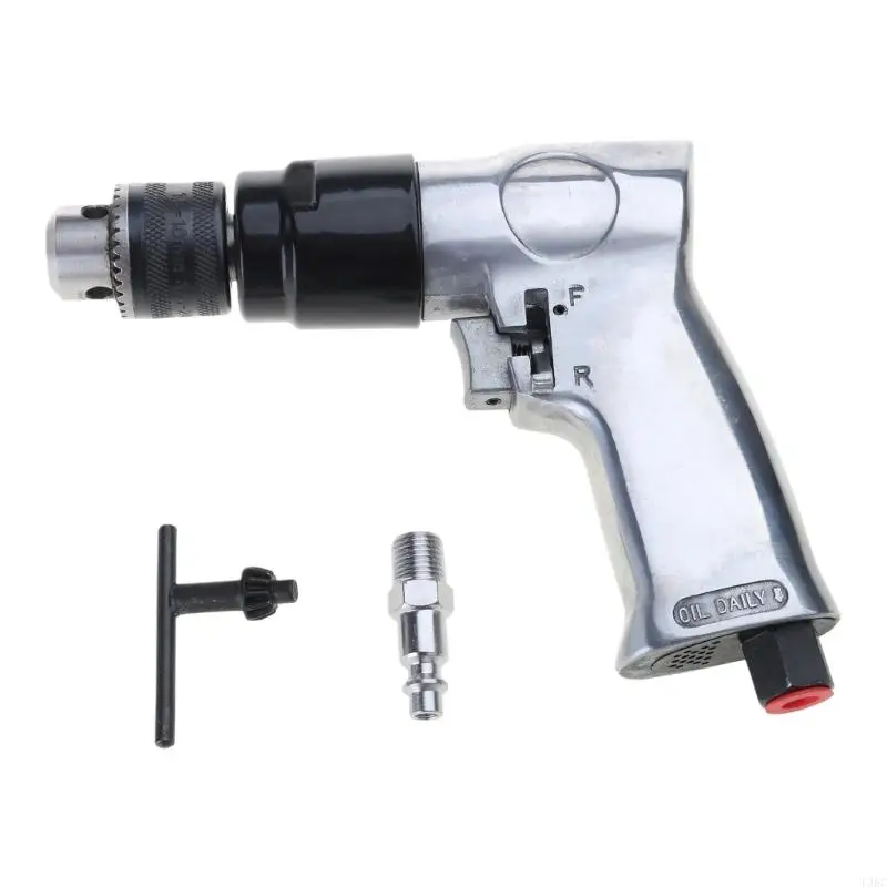 3/8" Pneumatic Drill with Chuck Wrench and Connector Heavy Duty 
3/8" Pneumatic Drill with Chuck Wrench and Connector Heavy Duty