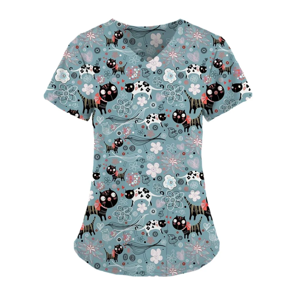 Pet Shop Dustproof Clothes Unisex Scrub Top Animal Print Scrubs Blouse Medical Uniform Hospital Nurse Doctor Workwear Spa Shirts
Pet Shop Dustproof Clothes Unisex Scrub Top Animal Print Scrubs Blouse Medical Uniform Hospital Nurse Doctor Workwear Spa Shirts
