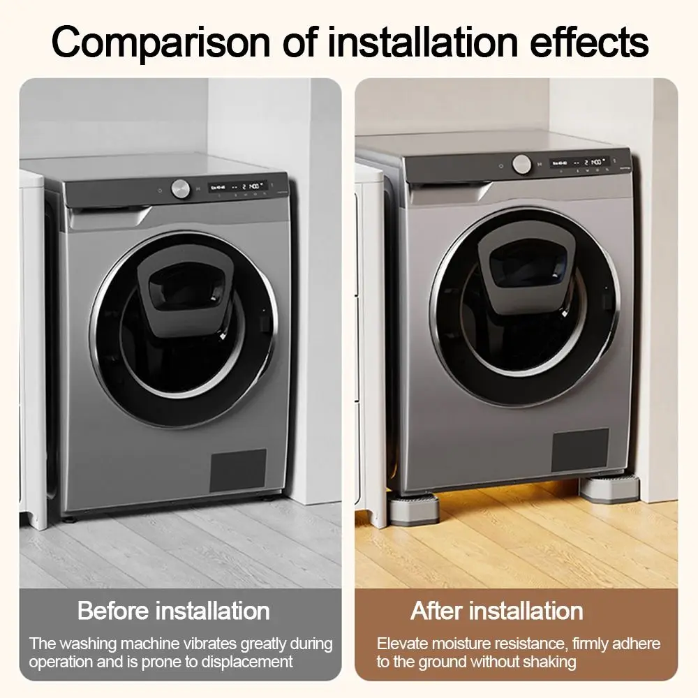 Набор из 4 шт., противоскользящие подставки для шайбы и сушилки, удлинители высоты, шумоподавляющие подушечки для ног, стабильная амортизация
Набор из 4 шт., противоскользящие подставки для шайбы и сушилки, удлинители высоты, шумоподавляющие подушечки для ног, стабильная амортизация