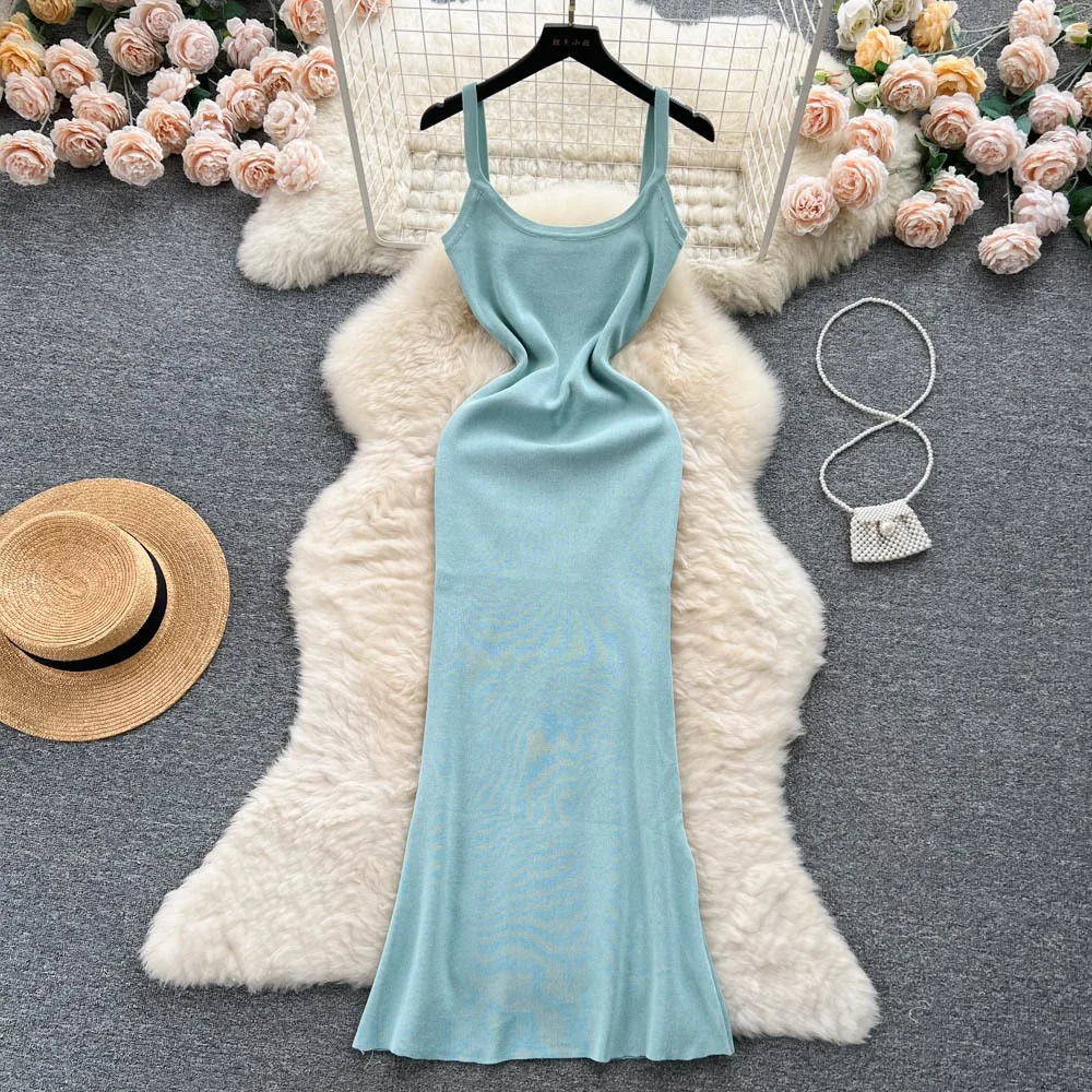 Женское платье YuooMuoo 2026: Новое летнее модное облегающее длинное платье без рукавов, уличный стиль, на бретельках-спагетти, для женщин
Женское платье YuooMuoo 2026: Новое летнее модное облегающее длинное платье без рукавов, уличный стиль, на бретельках-спагетти, для женщин