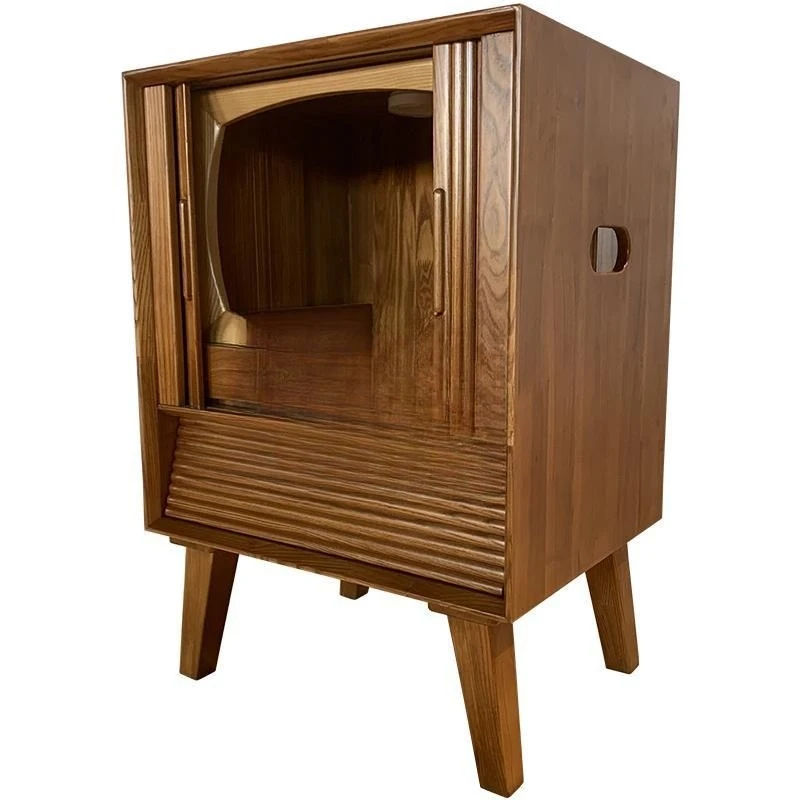 Multifunctional solid wood bedside table, corner cabinet, classical TV element decorative locker
Multifunctional solid wood bedside table, corner cabinet, classical TV element decorative locker