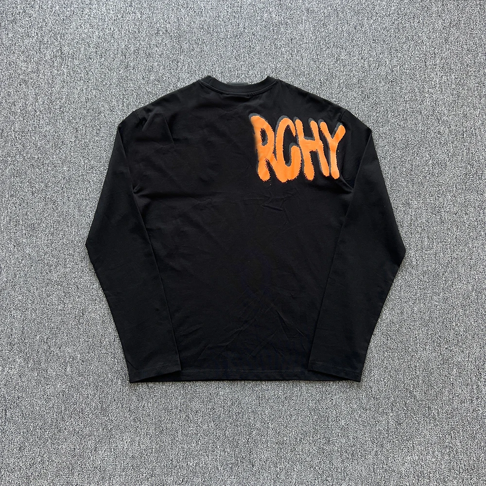 SY-168 Унисекс Хлопковая двойная футболка с длинными рукавами, спортивные штаны и комплект с капюшоном — удобный оранжевый принт на спине и рукавах 
SY-168 Унисекс Хлопковая двойная футболка с длинными рукавами, спортивные штаны и комплект с капюшоном — удобный оранжевый принт на спине и рукавах