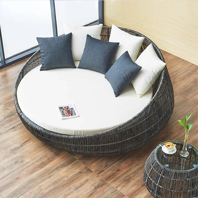 Nordic outdoor furniture courtyard woven rattan sofa outdoor balcony hotel open-air swimming pool round large deck chair bed
Nordic outdoor furniture courtyard woven rattan sofa outdoor balcony hotel open-air swimming pool round large deck chair bed