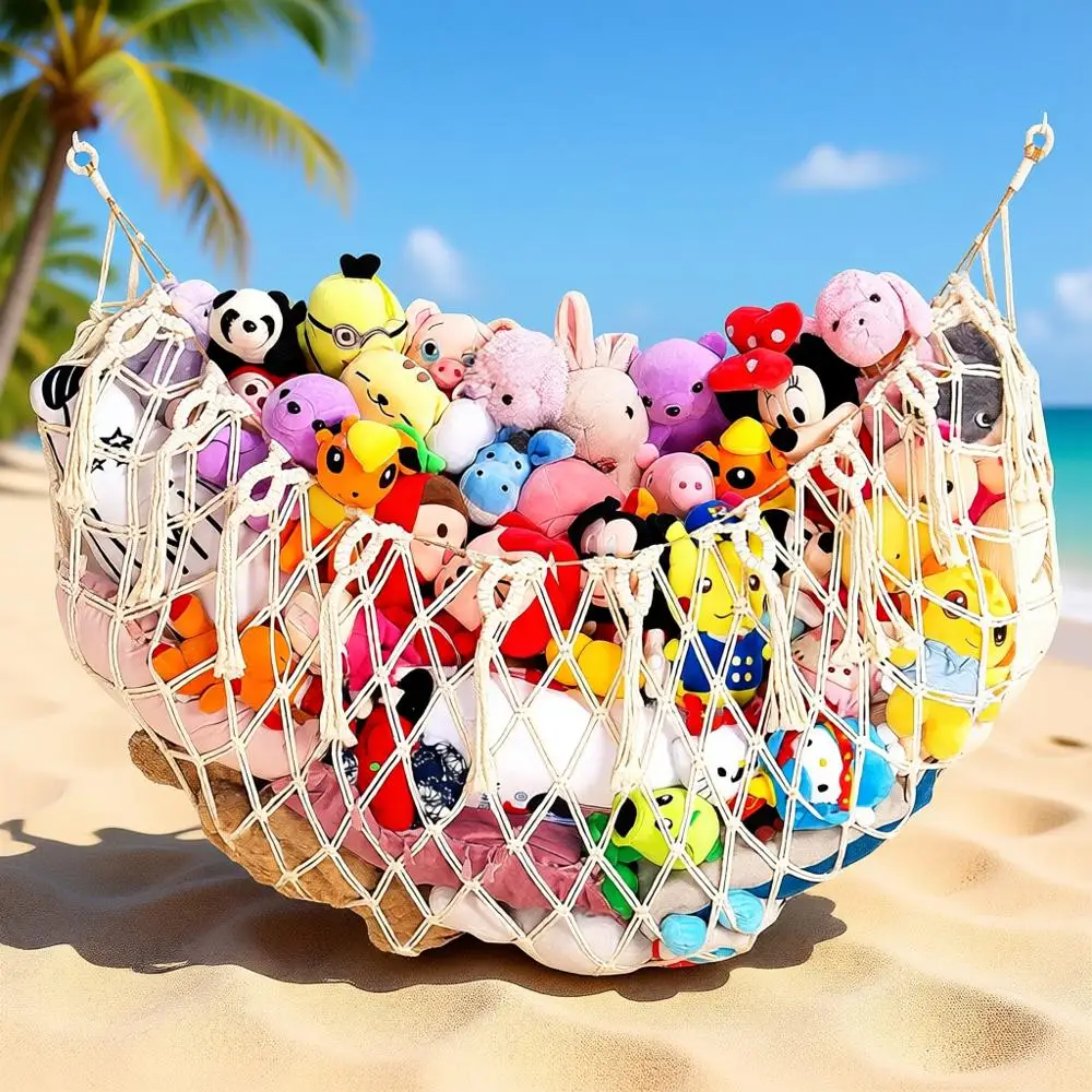 Plush Toy Hammock Organizer for Nursery and Playroom in Cream
Plush Toy Hammock Organizer for Nursery and Playroom in Cream