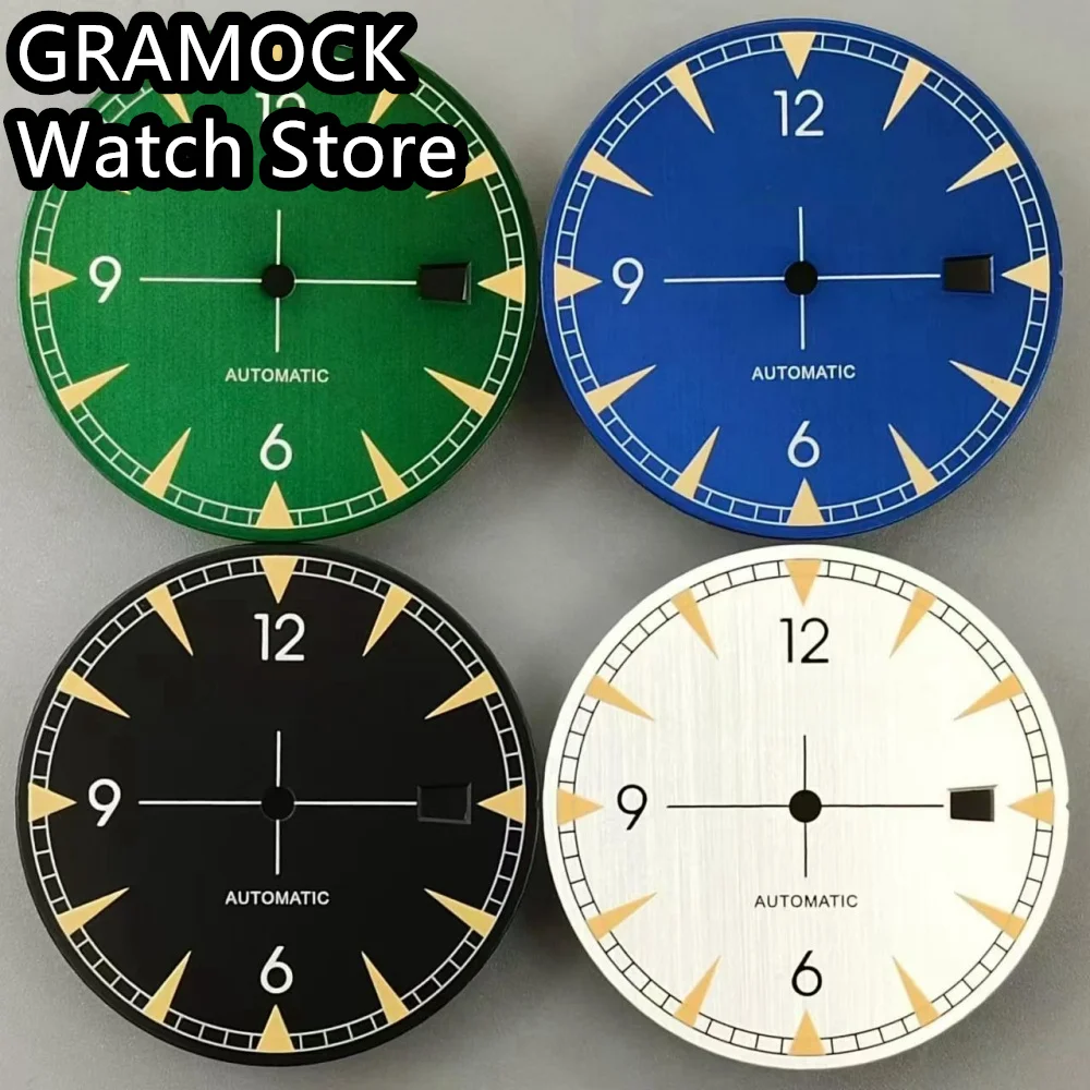 Циферблат часов GRAMOCK 33,2 мм, черный, белый, зеленый, синий циферблат, зеленый, светящийся, подходит для движения NH35
Циферблат часов GRAMOCK 33,2 мм, черный, белый, зеленый, синий циферблат, зеленый, светящийся, подходит для движения NH35