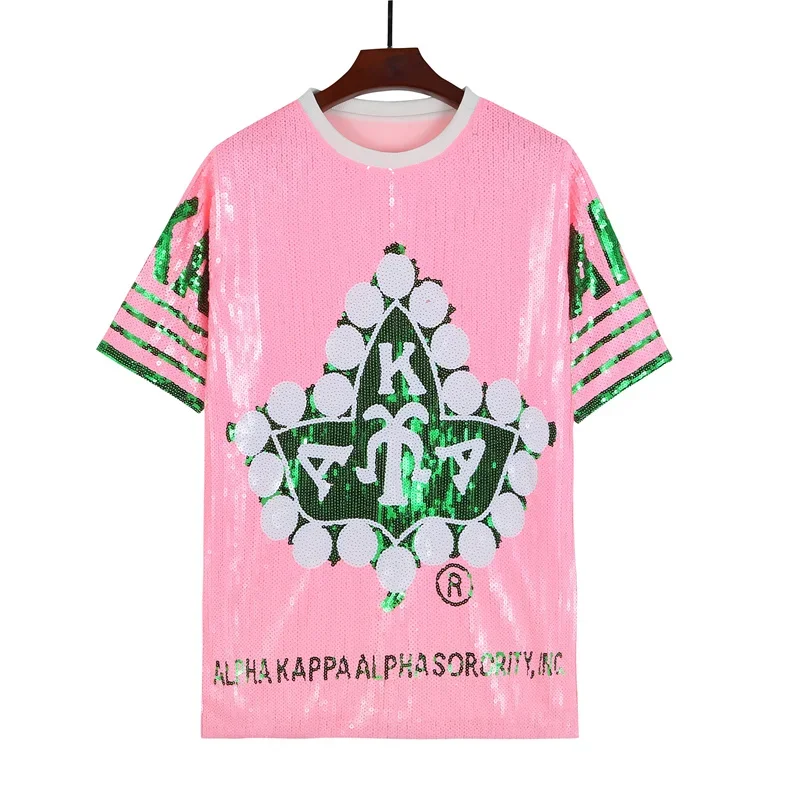 Summer Geometry Short Sleeve Letter Sequins Streetwear T-Shirt Round Neck Hip Hop Straight Night Club Fashion Women's Top
Summer Geometry Short Sleeve Letter Sequins Streetwear T-Shirt Round Neck Hip Hop Straight Night Club Fashion Women's Top