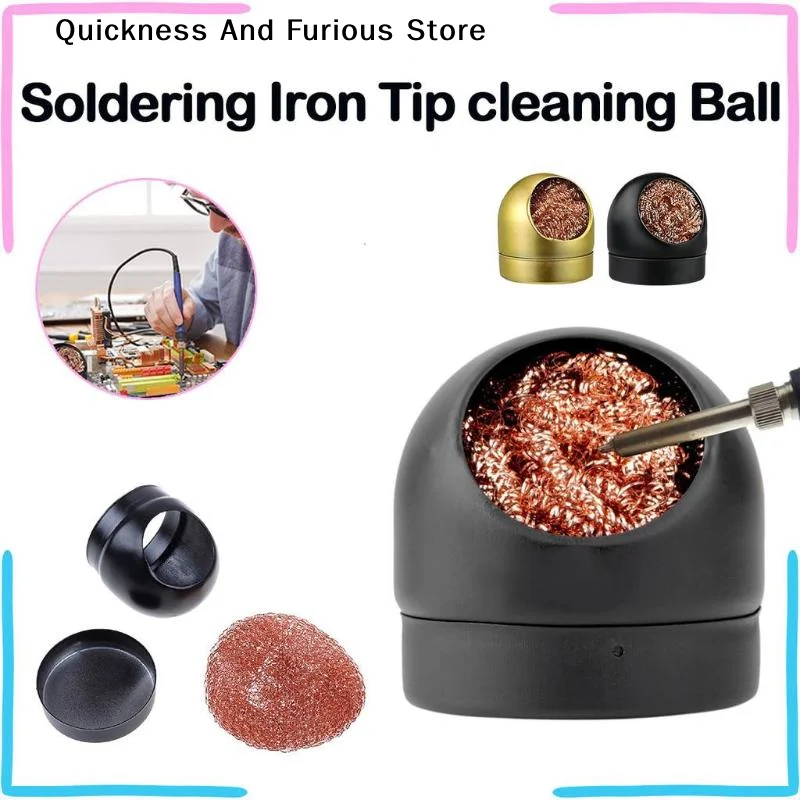 【T】Soldering Iron Tip Cleaning Ball With Copper Coil Sturdy Holder No Water Needed For DIY Electronics Repair Projects
【T】Soldering Iron Tip Cleaning Ball With Copper Coil Sturdy Holder No Water Needed For DIY Electronics Repair Projects