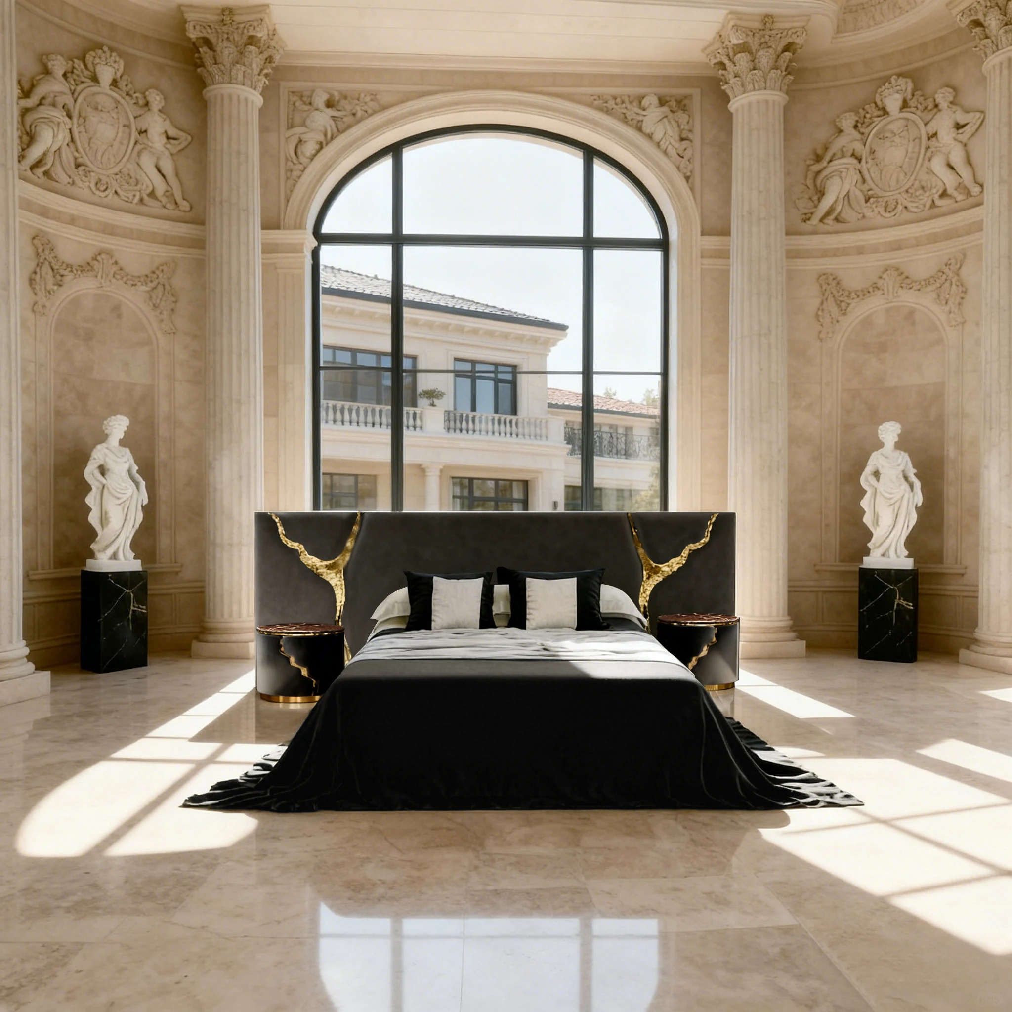 Boca Dolobo widescreen queen bed Italian light luxury modern villa master bedroom hotel high-end custom furniture bed locker
Boca Dolobo widescreen queen bed Italian light luxury modern villa master bedroom hotel high-end custom furniture bed locker