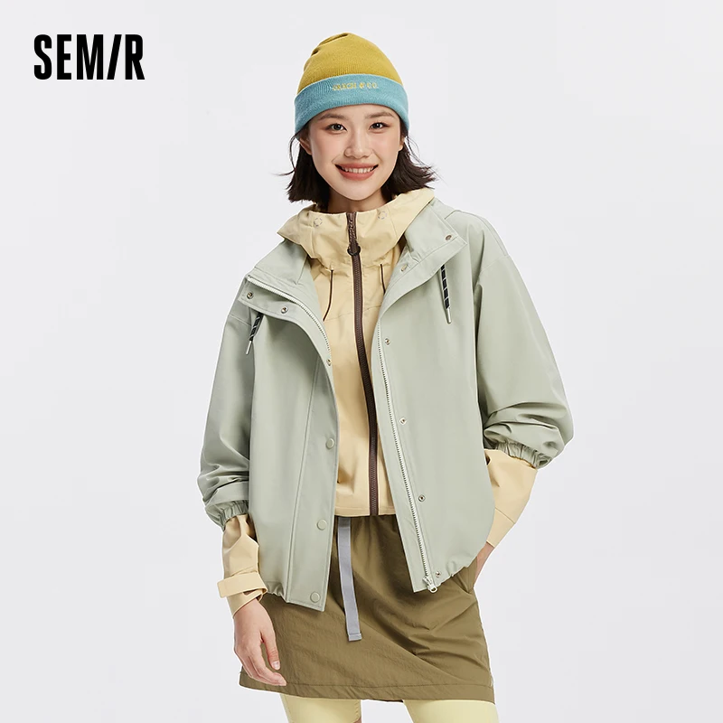 Женская куртка Semir, водонепроницаемая, ветрозащитная, устойчивая к пятнам, легкая, прочная, осенняя женская одежда 202, верхняя одежда
Женская куртка Semir, водонепроницаемая, ветрозащитная, устойчивая к пятнам, легкая, прочная, осенняя женская одежда 202, верхняя одежда