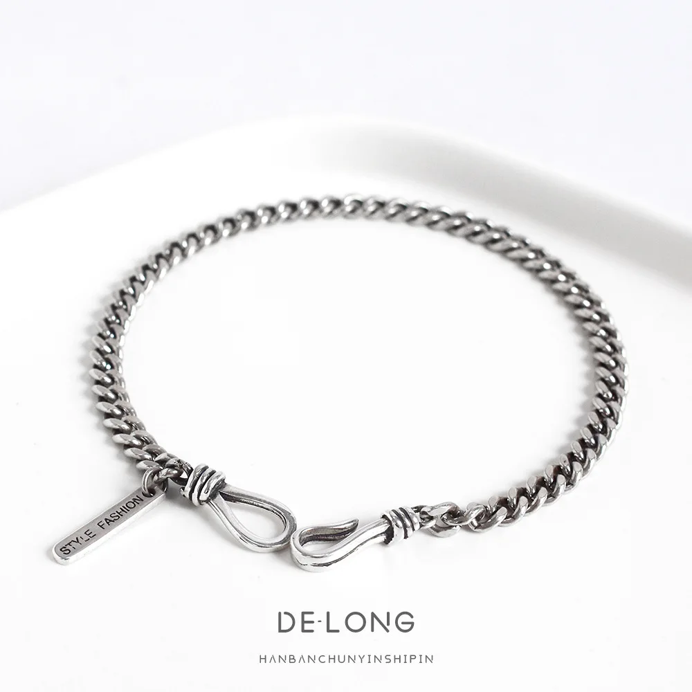 Vintage Chain Square Plate S925 Silver Bracelet Chic Korean Trendy Unisex Jewelry Thai Silver Accessories
Vintage Chain Square Plate S925 Silver Bracelet Chic Korean Trendy Unisex Jewelry Thai Silver Accessories