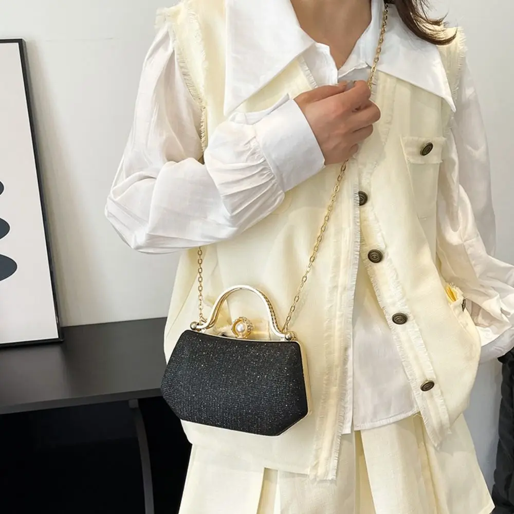 French Glitter Evening Banquet Bag Rhinestone Pearl Handle Box Handbag Crossbody Bag Large Capacity Ladies Clutch Bag Wedding
French Glitter Evening Banquet Bag Rhinestone Pearl Handle Box Handbag Crossbody Bag Large Capacity Ladies Clutch Bag Wedding