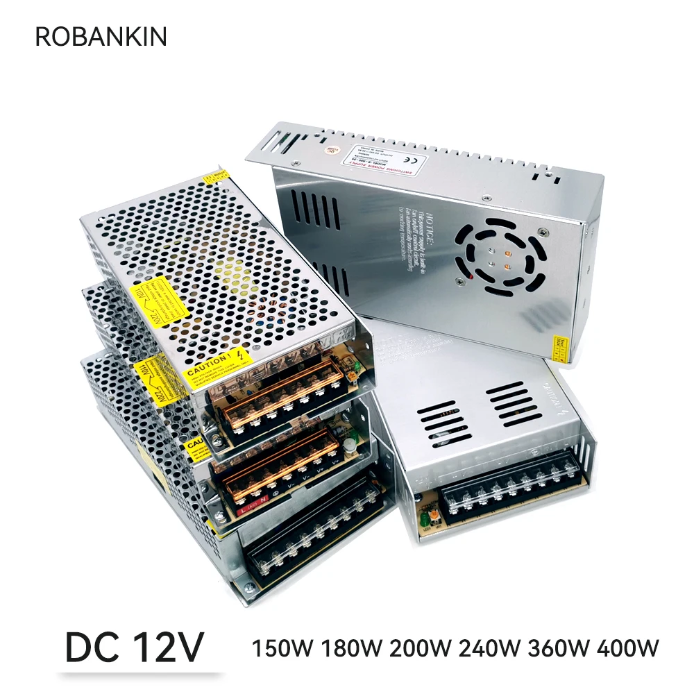 DC 12V Switching Power Supply 20A 30A 150W 200W 360W Transformer AC100V 110V 220V to DC12V PSU for LED Strip Light
DC 12V Switching Power Supply 20A 30A 150W 200W 360W Transformer AC100V 110V 220V to DC12V PSU for LED Strip Light