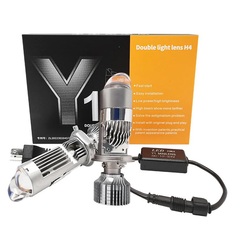 Y1 H4 LED Headlights Canbus H4 Mini Projector Lens 6000K White DC 12-24V High Low Beam Headlight 60W Dual Lens Auto Led Bulb
Y1 H4 LED Headlights Canbus H4 Mini Projector Lens 6000K White DC 12-24V High Low Beam Headlight 60W Dual Lens Auto Led Bulb