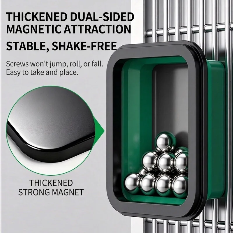 Magnetic Tray Batteries Organizer Screws With Compartments Silicone Bowl Tool Collapsible Box Storage Plastic Part for Plumber
Magnetic Tray Batteries Organizer Screws With Compartments Silicone Bowl Tool Collapsible Box Storage Plastic Part for Plumber