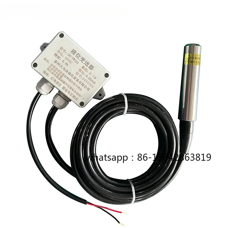 Input type liquid level transmitter Hydrostatic pressure type 4-20mA high-precision water level sensor probe liquid level gauge
Input type liquid level transmitter Hydrostatic pressure type 4-20mA high-precision water level sensor probe liquid level gauge