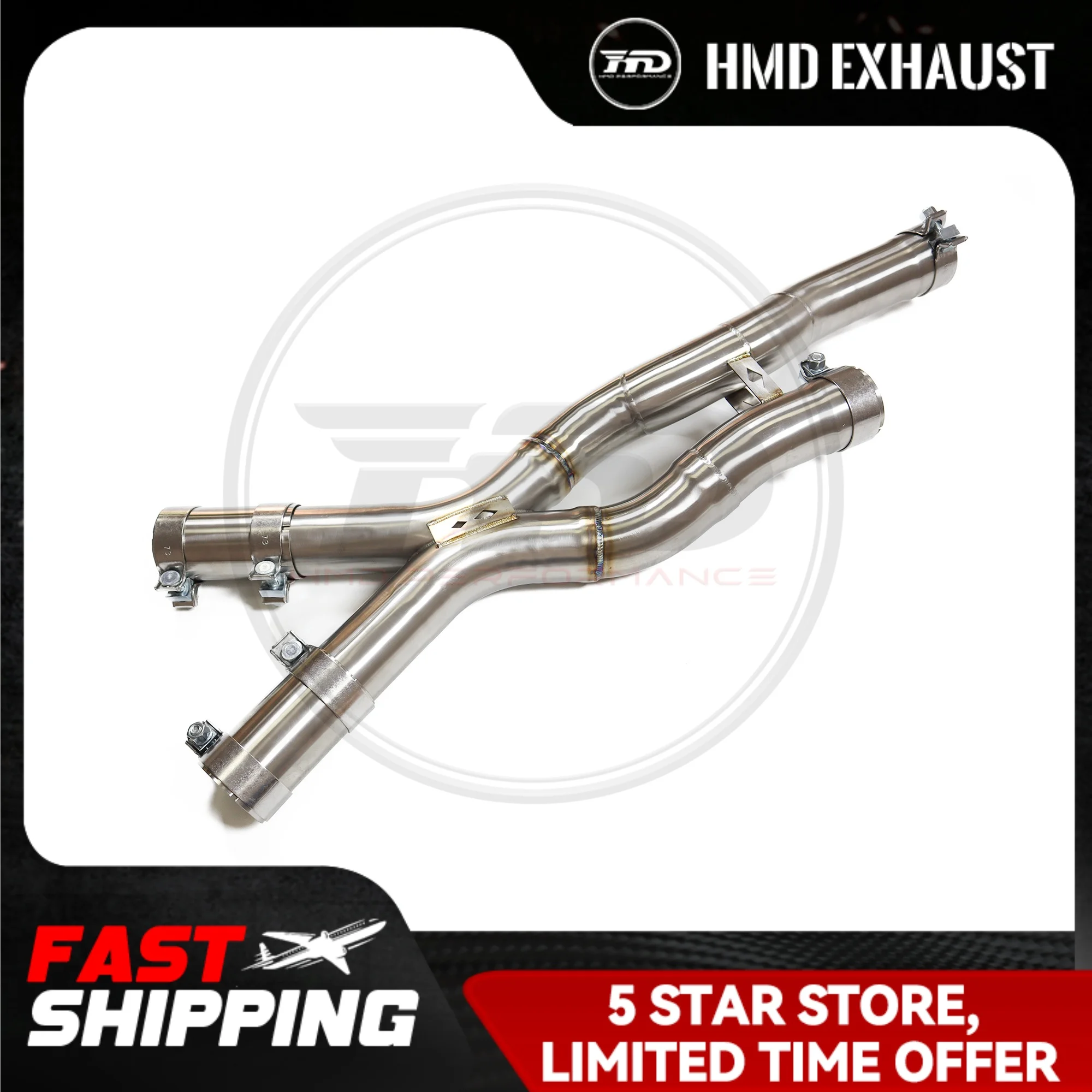 HMD Exhaust System Stainless Steel Performance Middle Pipe for BMW X3M X4M F97 F98 2019+ 3.0T X-Pipe Straight Tube
HMD Exhaust System Stainless Steel Performance Middle Pipe for BMW X3M X4M F97 F98 2019+ 3.0T X-Pipe Straight Tube