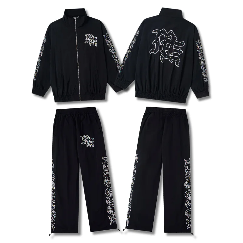 MIXED EMOTION Zipper Jackets High Street Hip-hop Hot Diamond Embroidered Letter Men's Women's Casual Loose Sweatshirt
MIXED EMOTION Zipper Jackets High Street Hip-hop Hot Diamond Embroidered Letter Men's Women's Casual Loose Sweatshirt