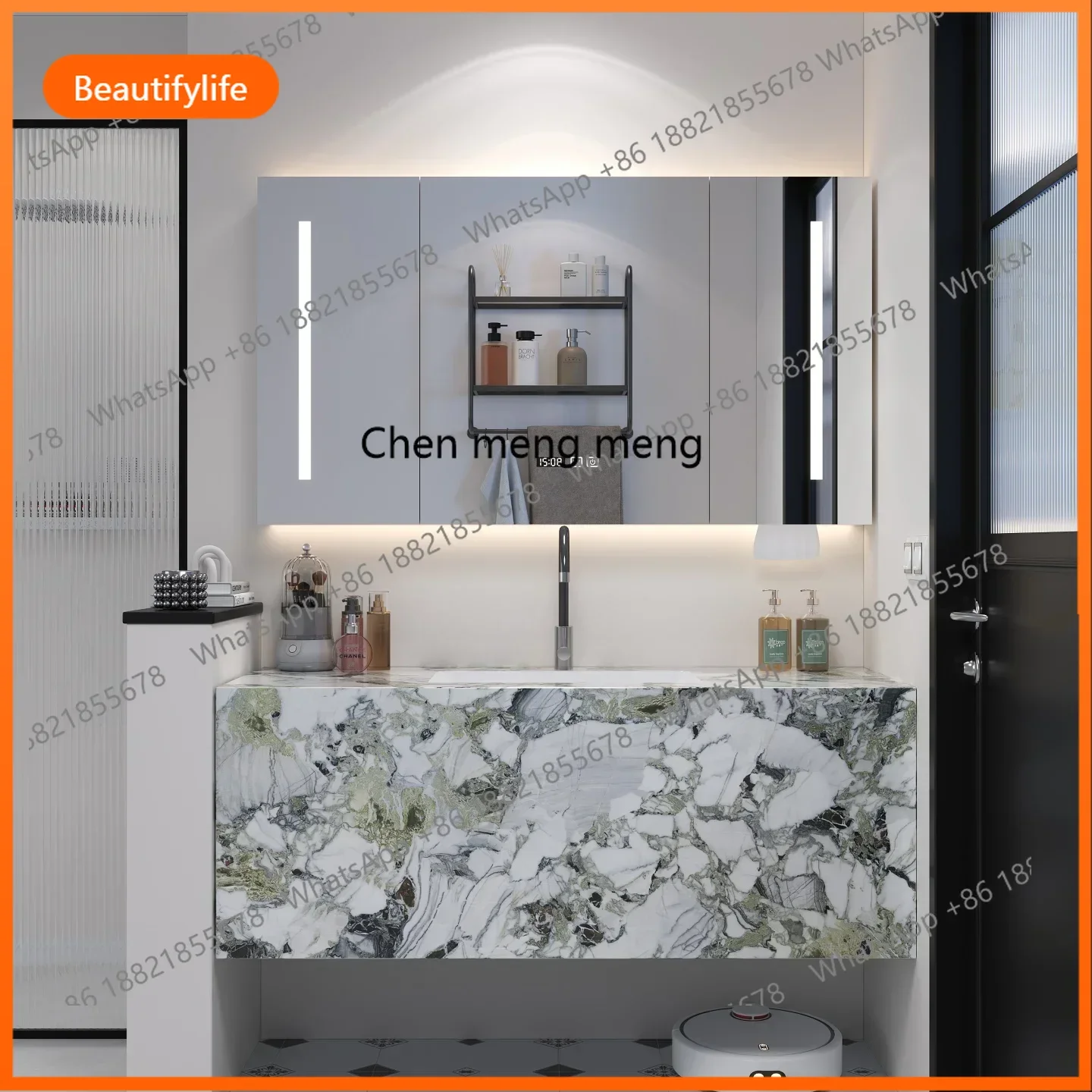 Minimalist wind rock slab integrated seamless basin bathroom cabinet combination hotel washstand washbasin customization
Minimalist wind rock slab integrated seamless basin bathroom cabinet combination hotel washstand washbasin customization