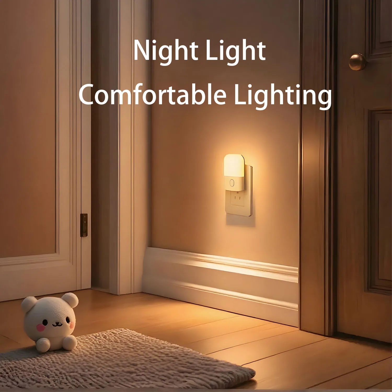 1pc LED Wall-Mounted Night Light, 2700K Warm White Light, Suitable For Bedrooms, Living Rooms, Stairs, And Corridors
1pc LED Wall-Mounted Night Light, 2700K Warm White Light, Suitable For Bedrooms, Living Rooms, Stairs, And Corridors